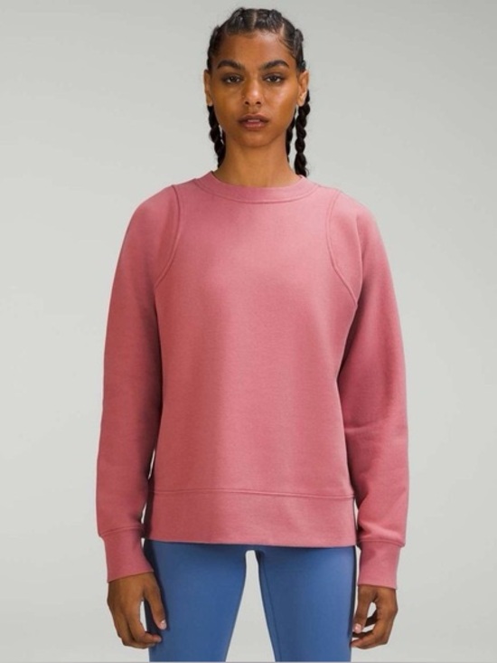 lululemon athletica Tops - SOLD Lululemon Loungeful Rose Pink Crewneck Sweatshirt